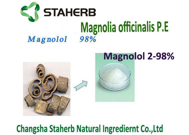 Porcellana 2-98% attivo marrone chiaro Ingrediant di Magnolol della polvere dell'estrazione fluida ipercritica di purezza fornitore