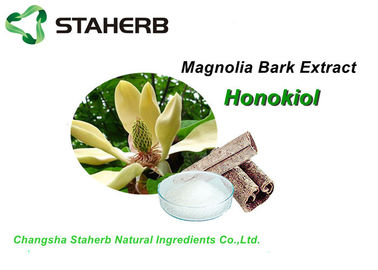 Porcellana Estratti naturali puri bianchi della pianta, HPLC della polvere 2%-98% Honokiol dell'estratto della corteccia di Emagnolia fornitore