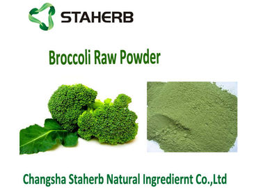Porcellana Il colore verde disidratato dei broccoli del germoglio della polvere organica dell'estratto impedisce il Cancro di pelle fornitore